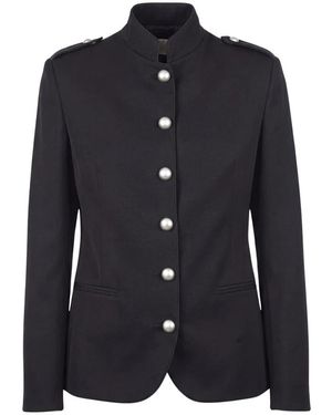 Ottod'Ame Jassen ,Zwart ,Blazer - Blauw