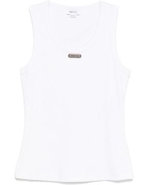 McQueen Placket Tank Top - Weiß