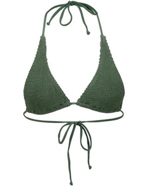 Bondeye Badmode ,Groen ,Nylon Sofie Triangle Bikini Top