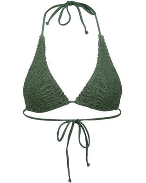 Bondeye Badmode ,Groen ,Nylon Sofie Triangle Bikini Top