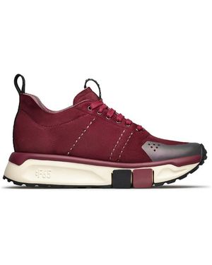 Fabi Bordeaux Sneakers Met Carbon-Effect Details - Rood