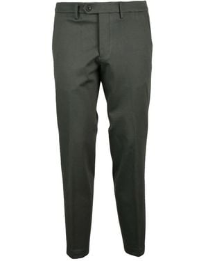 Michael Coal Broeken ,Groen ,Slim-Fit Broeken - Grijs