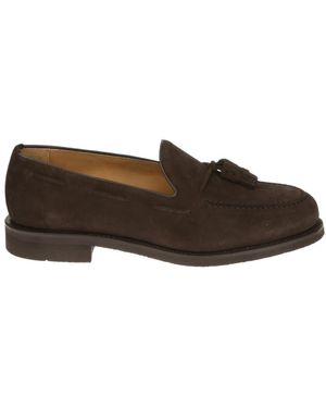 BERWICK  1707 Suède Tassel Loafer - Bruin