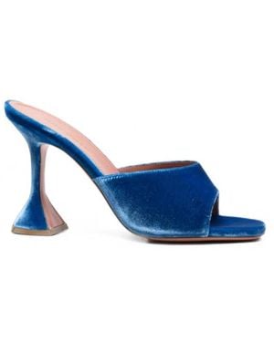 AMINA MUADDI Heeled Mules - Azul