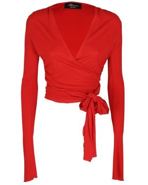Blumarine Long Sleeve Tops - Rosso