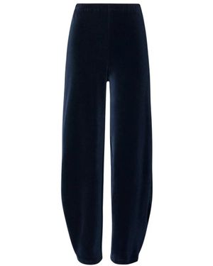 Tory Burch Broeken ,Blauw ,Katoen Velour Sweatpant