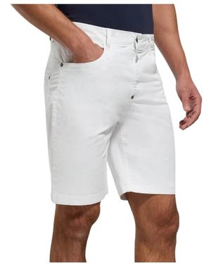 Bikkembergs Korte Broeken ,Wit ,Bmp 0140 Casual Shorts