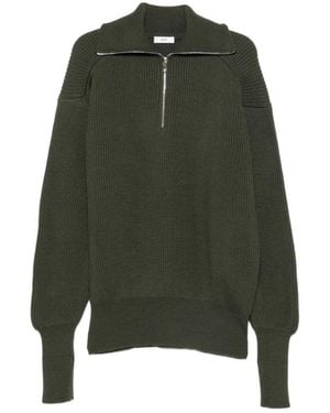 Rier V-Neck Knitwear - Vert