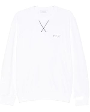 Givenchy Hoodies & Sweatvesten ,Wit ,Katoen Couture Seam Sweatshirt