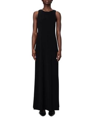 Max Mara Elegant Sleeveless Maxi Dress - Schwarz