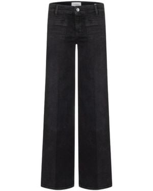 Cambio Wide Jeans - Black