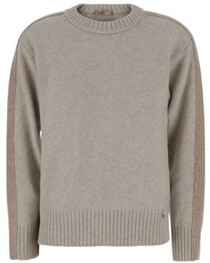 Herno Round-Neck Knitwear - Gris