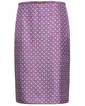 Gucci Rokken ,Veelkleurig ,Morsetto Midi Rok - Paars