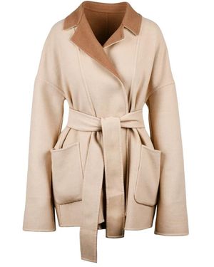 Eleventy Cappotto Monopetto Reversibile - Naturel