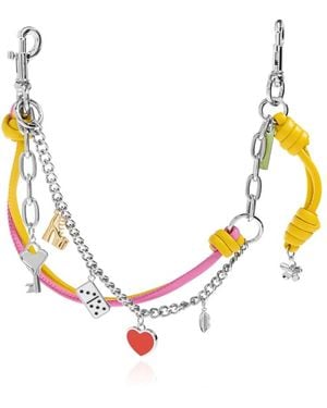 Marc Jacobs Sleutelhanger Met Bedels - Metallic
