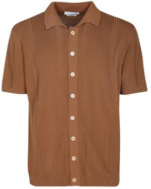 Daniele Fiesoli Short Sleeve Shirts - Brown