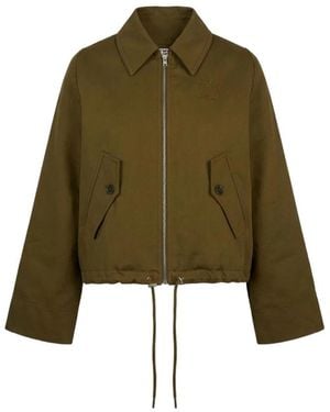 Closed Baumwoll-Blousonjacke - Grün