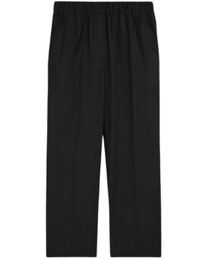 Weekend by Maxmara Elegante Wollen Broek Hateley Stijl - Zwart