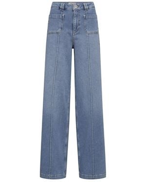 Mos Mosh Wide Jeans - Blauw