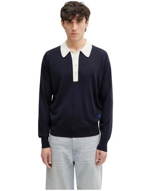 Wales Bonner Round-Neck Knitwear - Azul