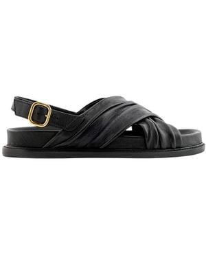 Maison Toufet Flat Sandals - Noir