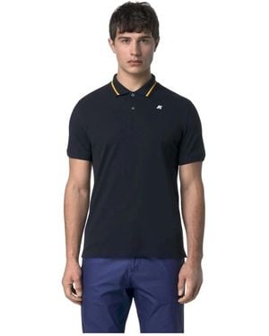 K-Way Jud Pique Slim Polo - Blauw