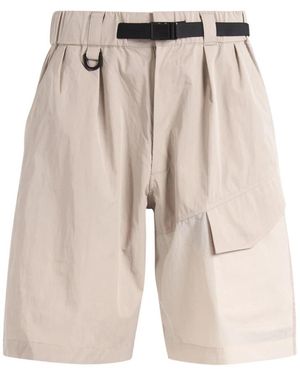 Y-3 Korte Broeken ,Katoen Ut Wideleg Shorts - Naturel