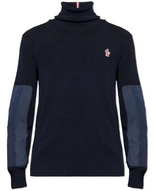 Moncler Truien & Vesten ,Blauw ,Après-Ski Turtleneck Sweater