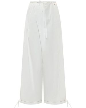 Marni Wide Trousers - Blanco