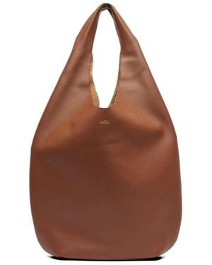 A.P.C. Tote Bags - Marrone