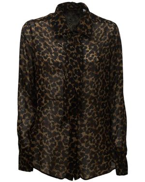 Robert Friedman Overhemden ,Veelkleurig ,Katoen Kitta Blouse - Zwart