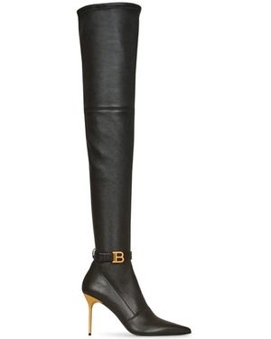 Balmain Over-Knee Boots - Noir