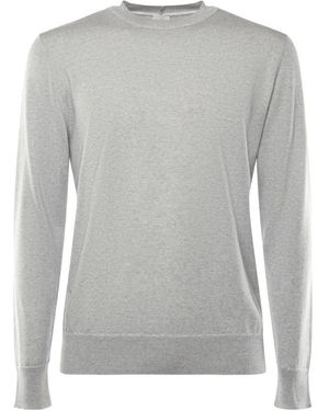Eleventy Round-Neck Knitwear - Grey