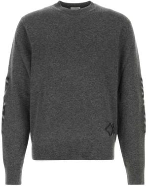Burberry Truien & Vesten ,Grijs ,Wol Wollen Trui