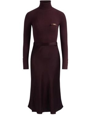 Elisabetta Franchi Knitted Dresses - Morado
