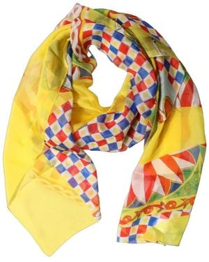 Dolce & Gabbana Silk Scarves - Metallic