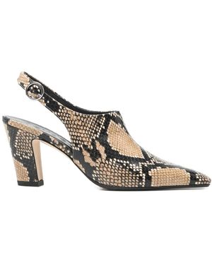 Aeyde Schoenen ,Bruin ,Leer Maude Slingback - Metallic