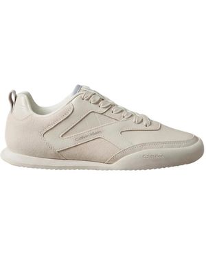 Calvin Klein Low Pro Runner Laceup Lth Croco - Grijs