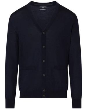 Liu Jo Klassischer Cardigan Aus Reiner Wolle Mit Knöpfen - Blau