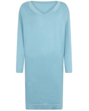 Malo V-Neck Knitwear - Blue