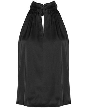 Karmamia Elegantes Schwarzes Haltertop 1826