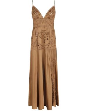 Ermanno Scervino Sangallo Lange Jurk - Bruin