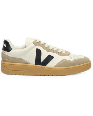 Veja Schoenen ,Wit ,Leer V-90 Leather - Naturel