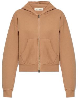 Fear Of God Hoodies & Sweatvesten ,Bruin ,Katoen 90S Full Zip Hoodie - Naturel