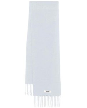 Jacquemus Heldere Blauwe Sjaal - Wit