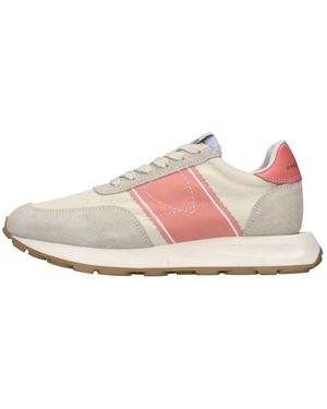 Philippe Model Leren En Stoffen Sneakers - Roze