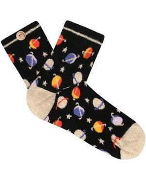 Cabaïa Gemusterte Socken - Schwarz