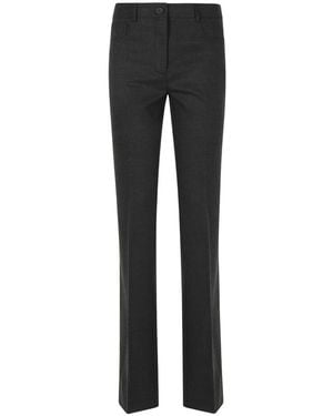 Semicouture Straight Trousers - Negro