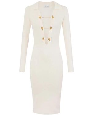 Elisabetta Franchi Midi Dresses - Bianco