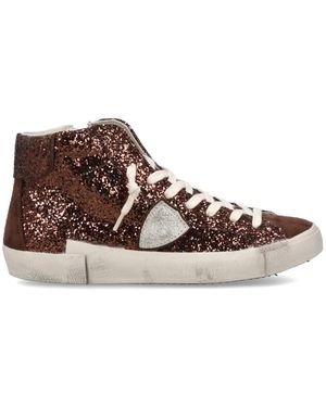 Philippe Model Schoenen ,Bruin ,Katoen Prsx Tennis
